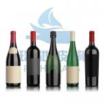 750ml Clear Green Round Empty Wine Bottle With Cork for Beverage Packaging and Retail for sale
