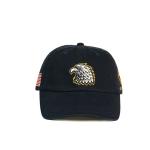 6 Panel Embroidered Baseball Caps Animal Eagle Pattern Dad Cap With America Flag for sale