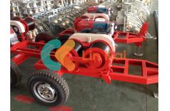 China 5T Heavy Strength Double Drum Diesel Cable Capstan Winch Trailer supplier