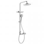 Wall Mounted Thermostatic Hand Shower Mixer Set Chrome Shower System for sale
