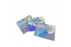 China Resealable Holographic Printing Laser Film Bag k Pouch For Cosmetic Sample supplier