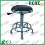 PU Leather Round ESD Safe Chairs High Bar Stools With Footrest