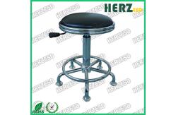 China PU Leather Round ESD Safe Chairs High Bar Stools With Footrest supplier