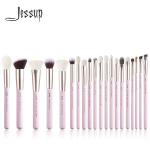 Jessup 20pcs Pro Makeup Brushes Set Aluminium Ferrule Wood Handle for sale