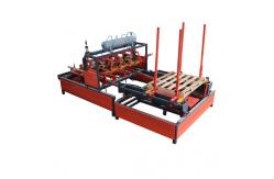 China Semi Automatic Horizontal Wood Stringer Pallet Making Machine Pallet Nailing Machine supplier