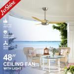 Plastic Blades LED Ceiling Fan with Light and Remote Pure Copper Motor Energy Saving 10 for sale