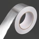 25um Aluminium Adhesive Foil 25 Microns Self Wound MPET Flexible Duct Closure Tape Without Liner for sale