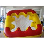 Water Proof Fiesta Inflatable Floating Island , Family Inflatable Boat