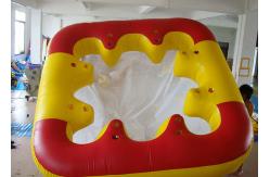 China Water Proof Fiesta Inflatable Floating Island , Family Inflatable Boat supplier