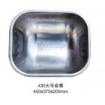 Non Rusting Feeder Stainless Steel Drinking Trough 1.2mm Thickness
