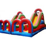 Playground Inflatable Obstacle Challenges , Blow Up Obstacle Course For Kids