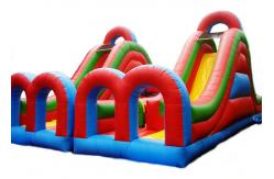China Playground Inflatable Obstacle Challenges , Blow Up Obstacle Course For Kids supplier
