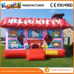 PVC Hello Kitty Party Commercial Jumping Castle / Inflatable House For School for sale