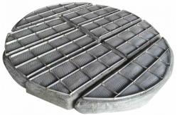 China Knitted Stainless Steel Woven Wire Mesh Filament Surface For Gas / Liquids Separated supplier