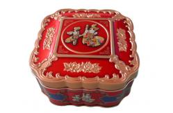 China Irregular Biscuit Tin Box ISO9001 Heart Shaped Tin Box supplier