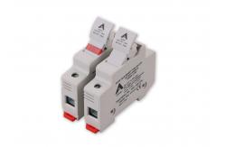 China Flat Mount BH114 600V 30A 10x38mm Cylindrical Fuse Holder For Fuse Link supplier