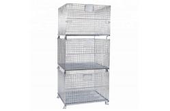 China Hot Dip Galvanized Wire Mesh Container Foldable Large Loading Capacity supplier