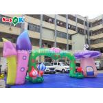 Halloween Archway Inflatable Colorful Inflatable Arch With Mushroom And Flower For Amusement Park Theme Decoration for sale