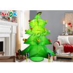 New Design Green Giant Inflatable Xmas Tree With Ornament Balls And Stars