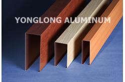 China Multifunctional Curtain Wall Aluminium Profiles For Decoration Rectangle Shape supplier