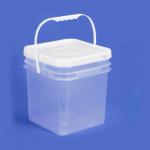 10L Food Grade Square Plastic Paint Bucket for Multi-Purpose in Home and Kitchen Directly for sale