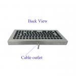 Rugged Waterproof Desktop Backlit Industrial Computer Keyboard with Enhanced Cable
