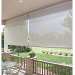 Anti Dust White Blockout Roller Blinds Motorized 100% polyester for sale