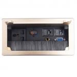 Wholesale Product Aluminum Alloy Plate Power Supply For Conference System Desktop Brush Socket for sale