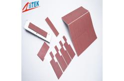 China High Power LED Lights Thermal Gap Fillers , Glass Fiber Backing Conductive Silicone Rubber supplier
