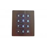 Brushed SS RS232 Backlit USB Keyboard IP67 With 0.45mm Stroke for sale