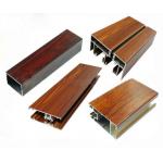 Low Pollution Aluminum Window Frame Profile Wood Finish For Decoration for sale