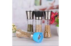 China Adjustable Spice Biodegradable 160ml Glass Pepper Grinder supplier