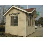 Security Police Prefab Guard House With Enough Inside Space And Complete Equipment