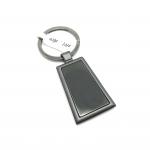 Individual Polybag Package Metal Keychain Holder with Customized Logo Engraving for sale