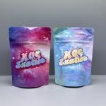 Soft Touch Holographic Stand Up Pouch 3.5g Weed Packaging Bags for sale