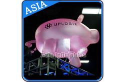 China Customized Helium Balloon Animal Shaped  , Cartoon Character Pink Pig Inflatable supplier