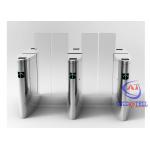 Mechanism DC Brushless Motor Speed Turnstile Gate Automatic 1.8meter Height Glass Barrier for sale