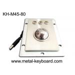 Panel Mounted Stainless Steel Kiosk Trackball Diameter 45mm Ball Optical Encoders for sale