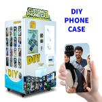 Variable Ink Droplet Technology Personalized Phone Case Vending Station CB Certified for sale