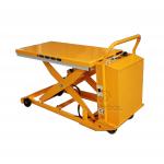 800w Small Portable Scissor Lift Jack Mobile Hydraulic Platform 916x610mm for sale