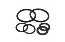 China Custom Black Silicone Rubber Gasket Silicone Rubber Seal O-Ring supplier