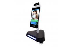 China Desk Mounted F2.4 Aperture Face Recognition Infrared Thermometer supplier