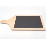 Wooden Stone Placemats , Slate Cheese Plate Set Natural Color Durable for sale