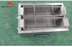 China Firearms Bullet Ultrasonic Gun Cleaner 30mins Timer With Baskets Single/Double Tank supplier