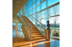 China Ergonomic Stainless Steel Handrails with Curved Design for Glass Railing Systems supplier
