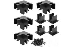 China Elevated Wood Stand Kit with Carbon Steel Pergola Post Bracket and Extension Brackets supplier
