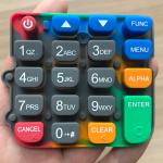 Customized POS Machine Silicone Rubber Keys Waterproof Durable for sale