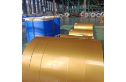 China PVDF Gold Color Coated Painted Aluminum Strip supplier
