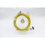 1Gbps Cat6 Networking Cable Yellow 250MHz Ethernet Patch Cable RJ45 PVC Jacket for sale