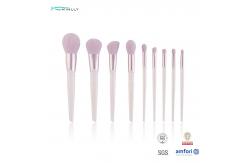 China Custom 9pcs Synthetic Hair Makeup Brush Cosmetics Luxury Full Set supplier